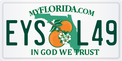 FL license plate EYSL49