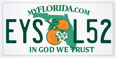 FL license plate EYSL52