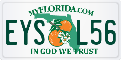 FL license plate EYSL56