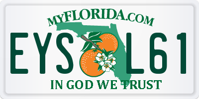 FL license plate EYSL61