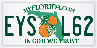 FL license plate EYSL62