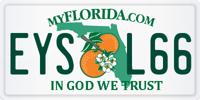 FL license plate EYSL66