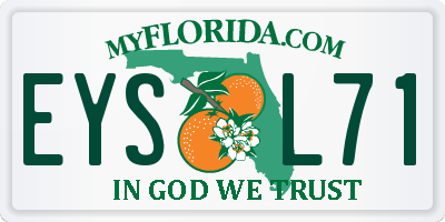 FL license plate EYSL71