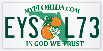 FL license plate EYSL73