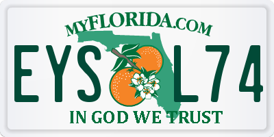 FL license plate EYSL74