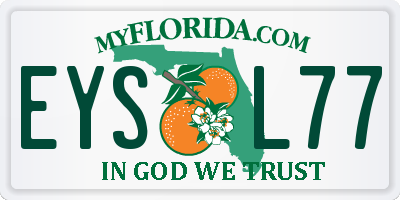 FL license plate EYSL77