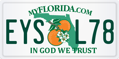 FL license plate EYSL78