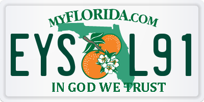 FL license plate EYSL91