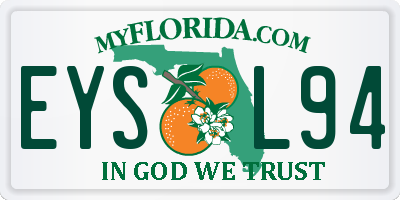 FL license plate EYSL94