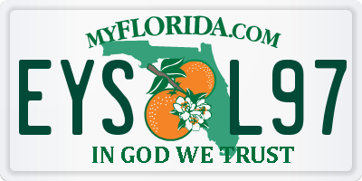 FL license plate EYSL97