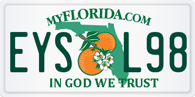 FL license plate EYSL98