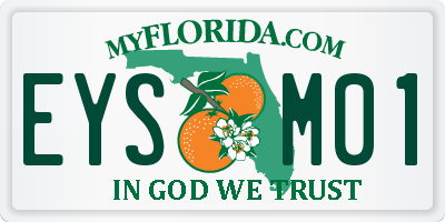 FL license plate EYSM01