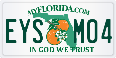 FL license plate EYSM04
