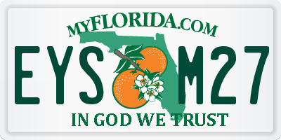FL license plate EYSM27
