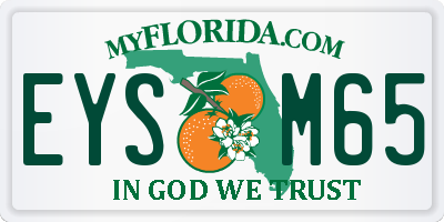 FL license plate EYSM65