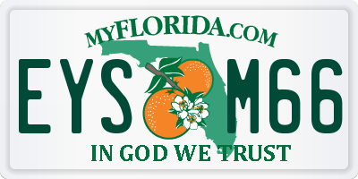 FL license plate EYSM66