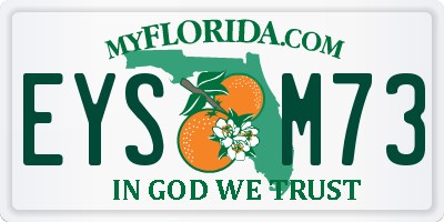 FL license plate EYSM73