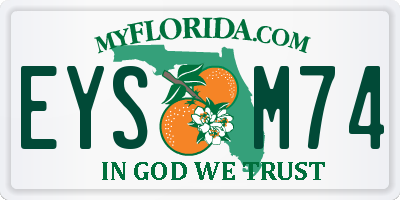 FL license plate EYSM74