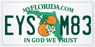 FL license plate EYSM83
