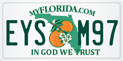 FL license plate EYSM97