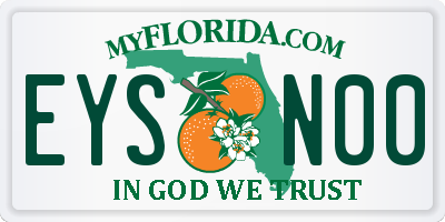 FL license plate EYSN00