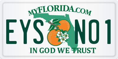FL license plate EYSN01