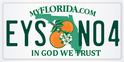FL license plate EYSN04