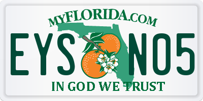 FL license plate EYSN05