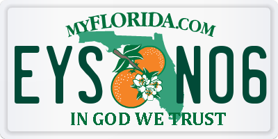 FL license plate EYSN06