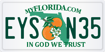 FL license plate EYSN35