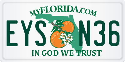 FL license plate EYSN36