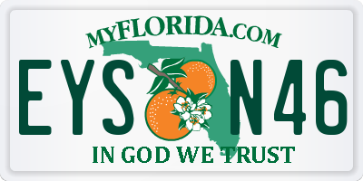 FL license plate EYSN46