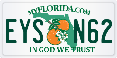 FL license plate EYSN62