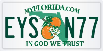 FL license plate EYSN77