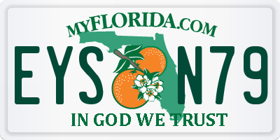 FL license plate EYSN79