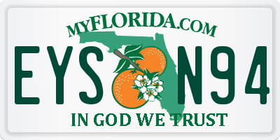FL license plate EYSN94