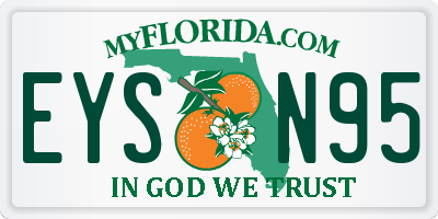 FL license plate EYSN95