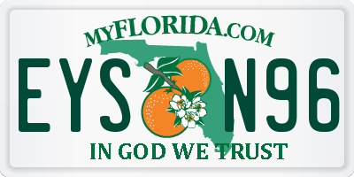 FL license plate EYSN96