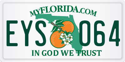 FL license plate EYSO64