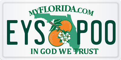 FL license plate EYSP00