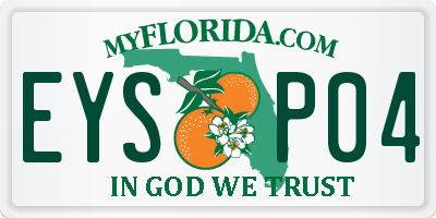 FL license plate EYSP04
