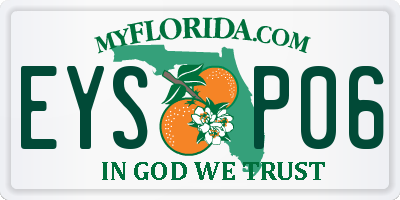 FL license plate EYSP06