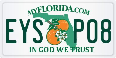 FL license plate EYSP08