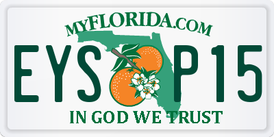 FL license plate EYSP15