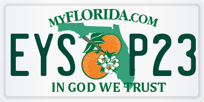FL license plate EYSP23