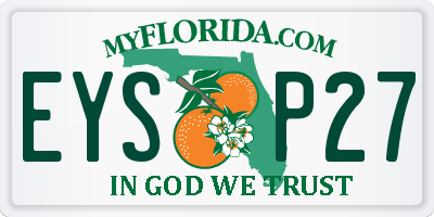 FL license plate EYSP27
