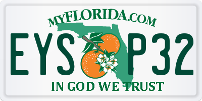 FL license plate EYSP32