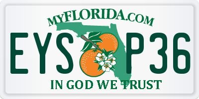 FL license plate EYSP36