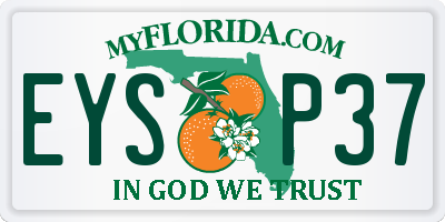 FL license plate EYSP37