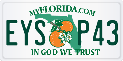 FL license plate EYSP43